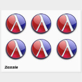 ピカピカのラケットシール ラウンドシール (シート)