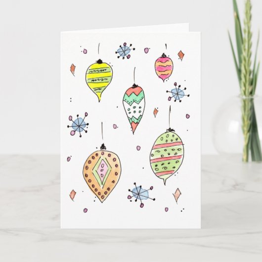 ピカピカ!クリスマスオーナメントクリスマスカード シーズンカード (正面)