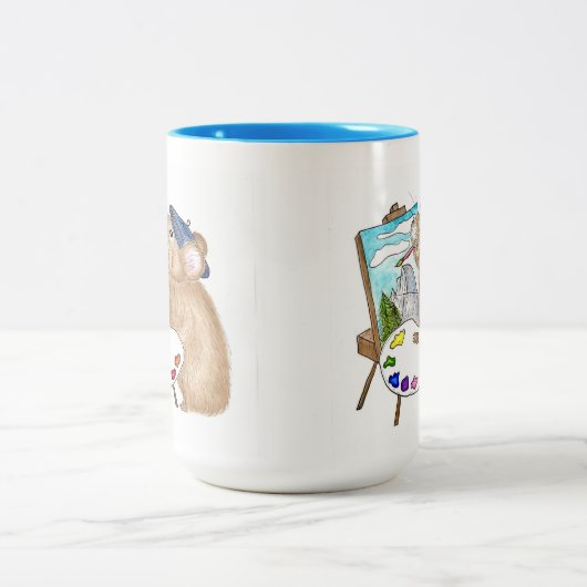 ピカプ絵を描レインエアーマグ ツートーンマグカップ (中央)