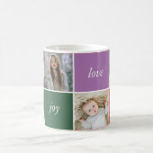 ピカラフルースラブ&ジョイ4フォトファミリー名 コーヒーマグカップ (中央)