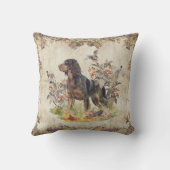 ピカルディスパニエル犬、バード狩り クッション (裏面)