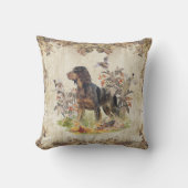 ピカルディスパニエル犬、バード狩り クッション (正面)