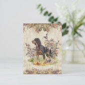 ピカルディスパニエル犬、バード狩り シーズンポストカード (スタンド正面)