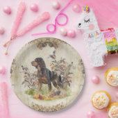 ピカルディスパニエル犬、バード狩り ペーパープレート (パーティー)