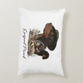 ピカルディスパニエル犬、狩りシーズン アクセントクッション (裏面(縦))