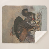 ピカルディスパニエル犬、狩りシーズン シェルパブランケット (正面(横))