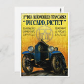 ピカルピッテヴィンテージカー広告 ポストカード (正面/裏面)