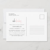 ピガーリーックモダンタイポグラフィコンテンポラリーシック 招待状 (裏面)