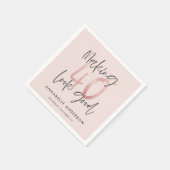 ピガーリーッスタイリッシュクモダングリッター40歳の誕生日 スタンダードカクテルナプキン (角)