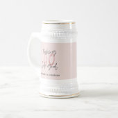 ピガーリーッスタイリッシュクモダングリッター40歳の誕生日 ビールジョッキ (正面左)