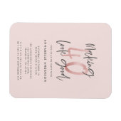 ピガーリーッスタイリッシュクモダングリッター40歳の誕生日 マグネット (横)