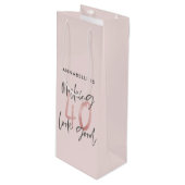 ピガーリーッスタイリッシュクモダングリッター40歳の誕生日 ワインギフトバッグ (正面アングル)