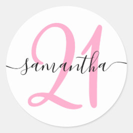 ピガーリーッパーソナライズされたク21 ラウンドシール