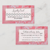 ピガーリーモダンアートンク大理石模様 ロイヤリティカード (正面/裏面)