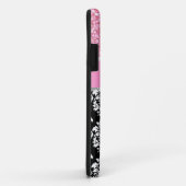 ピガーリーンクグリッターブラックダマパーソナライズされたスク Case-Mate iPhoneケース (裏面/右)