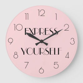 ピガーリーンクモダン表現引用文 ラージ壁時計