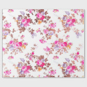 ピガーリーンクローズ金ゴールドカントリーシックヴィンテージフローラw ラッピングペーパー (フラット)