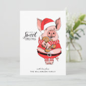 ピギーおもしろいスイートクリスマスカード シーズンカード (スタンド正面)