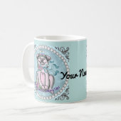 ピギーかわいらし コーヒーマグカップ (正面左)