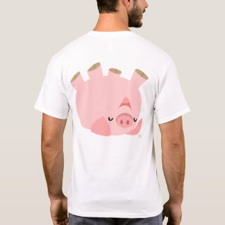ピギーのおもしろいTシャツ(デザイン背面) Tシャツ