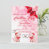 ピギーのパーティークリスマス招待状 招待状 (スタンド正面)