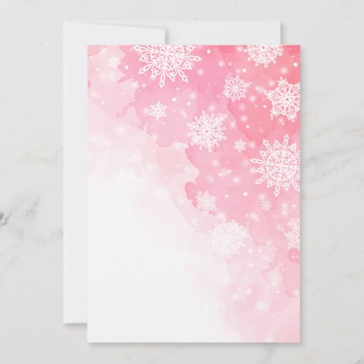 ピギーのパーティークリスマス招待状 招待状 (裏面)