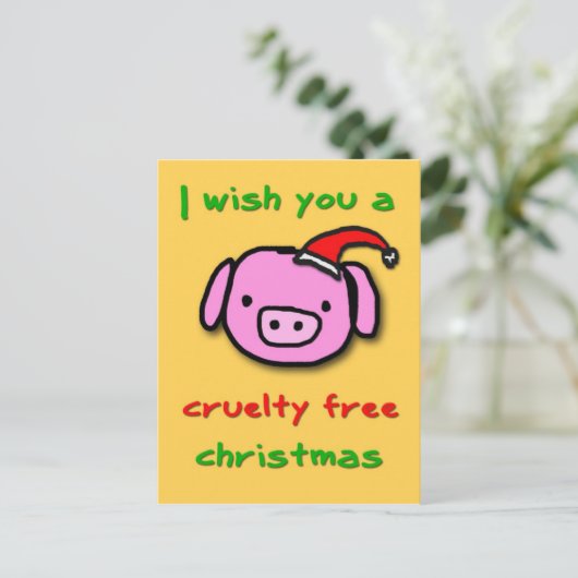 ピギークリスマス シーズンポストカード (スタンド正面)