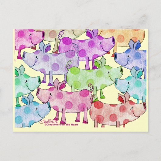 ピギーコラージュ ポストカード (正面)