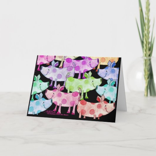 ピギーコラージュ 招待状 (正面)