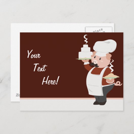 ピギーシェフポストカード ポストカード (正面/裏面)