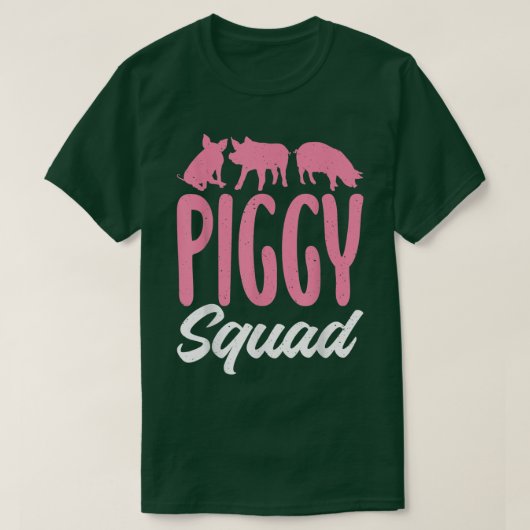 ピギースクワッドピッグオーナーピグフレンズ農家 Tシャツ (デザイン正面)