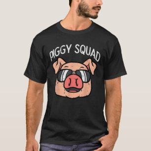 ピギースクーおもしろいドブタ農家ホッグファーム動物メンズW Tシャツ