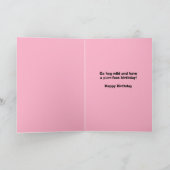 ピギーハッおもしろいトの猫のためのハッピーバースデー シーズンカード (内部)