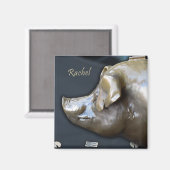 ピギーバンクマグネットをレイチェル マグネット (正面/裏面)