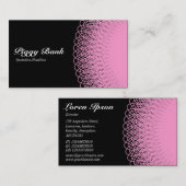 ピギーバンク – ピンクの黒 名刺 (正面/裏面)
