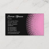 ピギーバンク – ピンクの黒 名刺 (裏面)