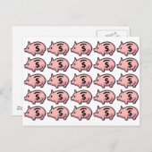 ピギーバンク ポストカード (正面/裏面)