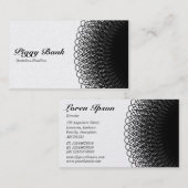 ピギーバンク – 白黒(金ゴールド) 名刺 (正面/裏面)