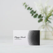 ピギーバンク – 白黒(金ゴールド) 名刺 (スタンド正面)