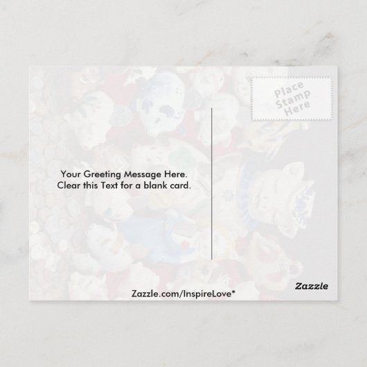 ピギー子供へ銀行 ポストカード (裏面)