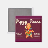 ピギー梨 マグネット (正面/裏面)