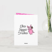 ピギー花嫁と新郎のバレンタインデイカード シーズンカード (裏面)