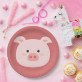 ピギー誕生日キッズルームウォールアート紙プレート ペーパープレート (パーティー)