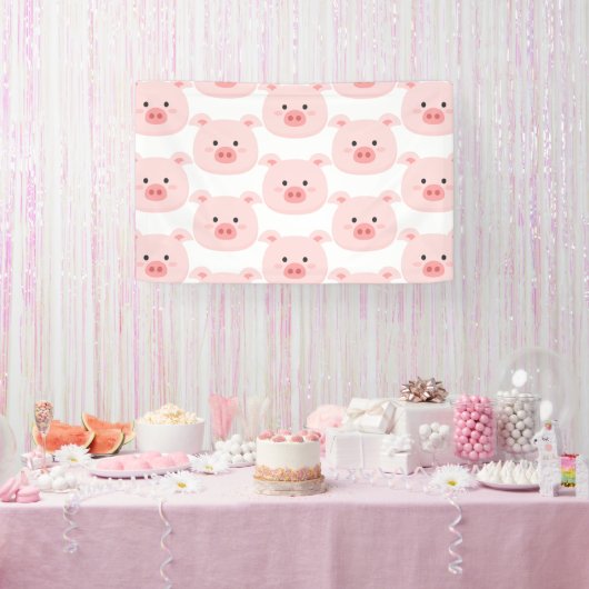 ピギー誕生日キッズ 横断幕 (パーティー)