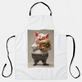 ピギー食べのバーガーエプロン エプロン