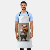 ピギー食べのバーガーエプロン エプロン (着用した状態)