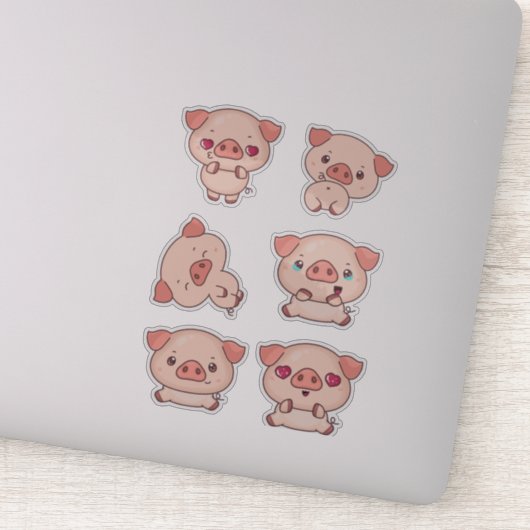 ピギー魅力的と子供へクラフト好き シール (詳細)