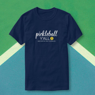 ピクおもしろいルボールY'all、カスタムクラブプレーヤー名 Tシャツ