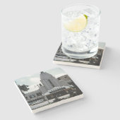 ピクウィック映画館パークリッジウォーターカラーアート ストーンコースター (横)