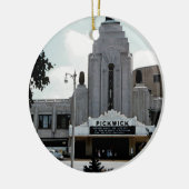 ピクウィック映画館パークリッジウォーターカラーアート セラミックオーナメント (左)